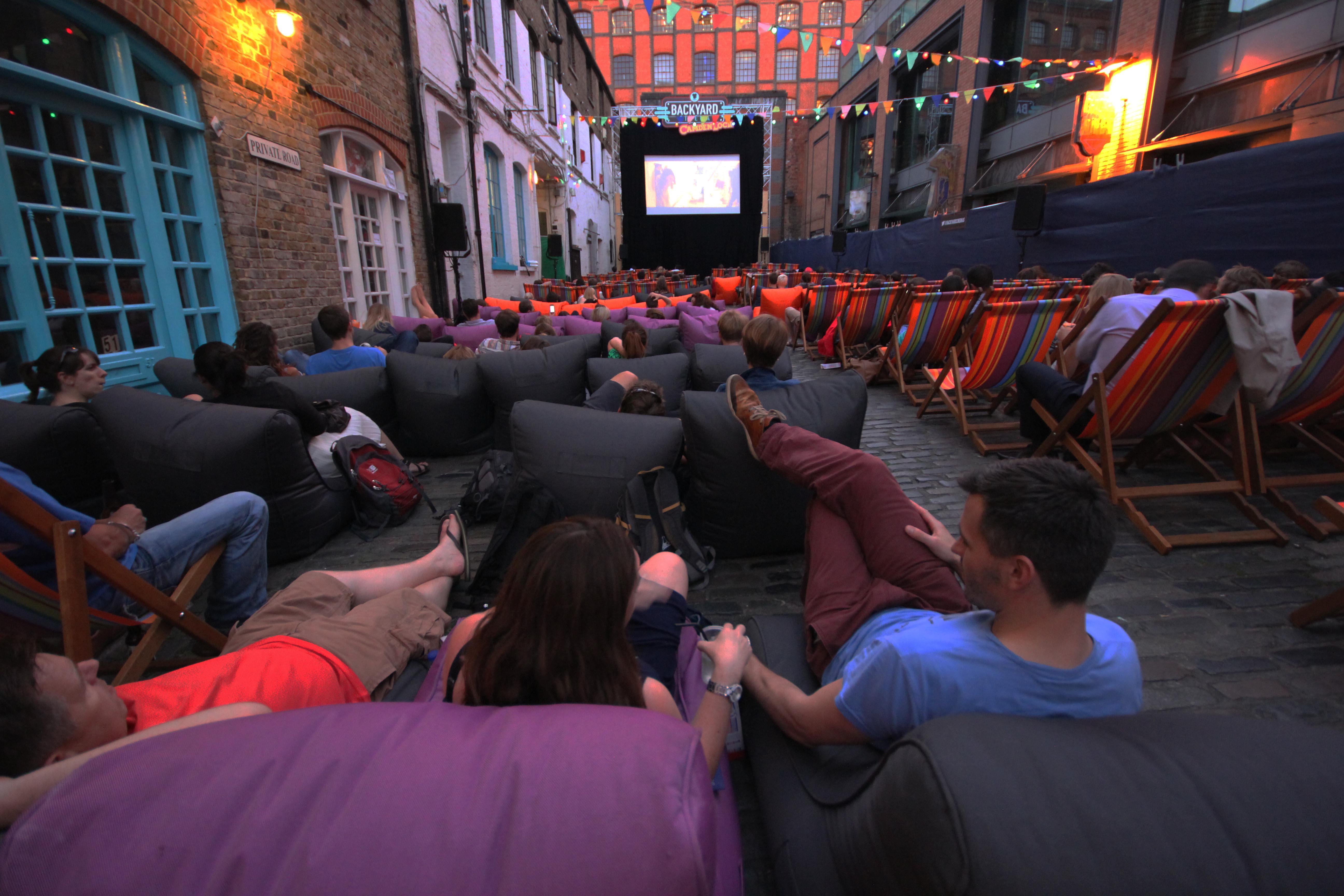 Backyard Cinema in Camden Lock